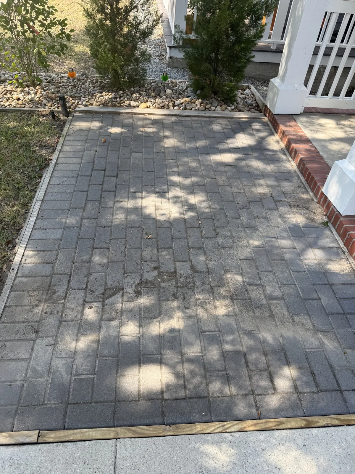 Paver Patio — before