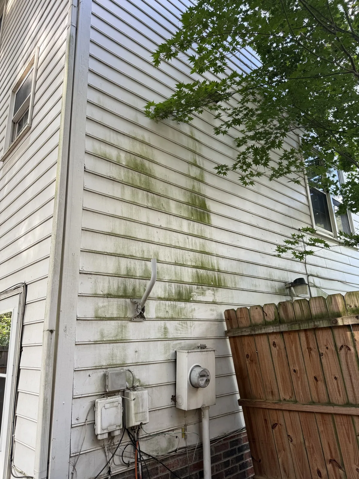 Siding — before